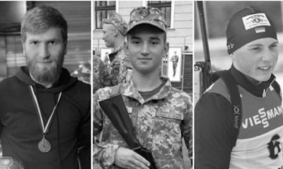 Los tres deportistas ucranianos que murieron tras ataques de tropas rusas a Ucrania.