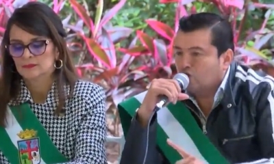 Rosario Schamisseddine y Jhonny Fernández/Foto. Captura de pantalla 