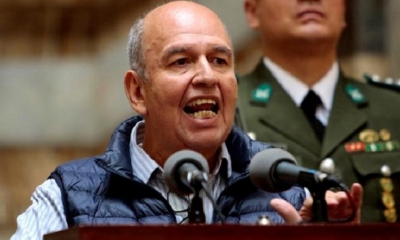 Foto / Archivo : El ministro de Gobierno, Arturo Murillo