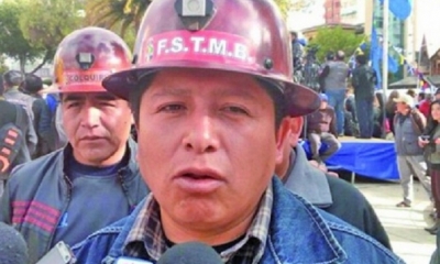 Juan Carlos Huarachi, secretario ejecutivo de la COB/Foto. RRSS