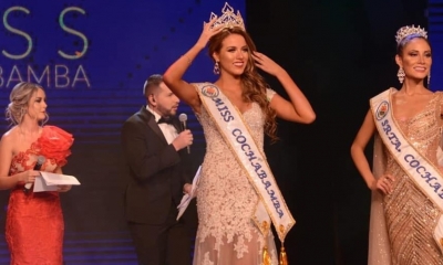 Natalia Paz, se coronó como Miss Cochabamba/Foto. RRSS