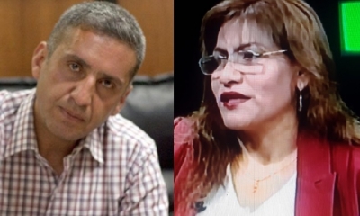 Juan Romel Cardozo y la jueza Patricia Pacajes/Foto. Kandire