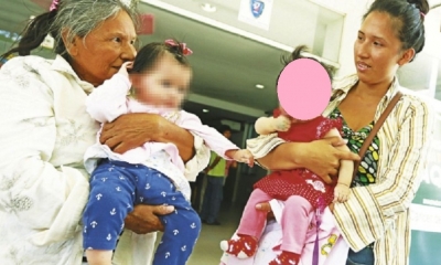 La bebé Emily llegó desde Trinidad con su mamá/Foto. Kandire