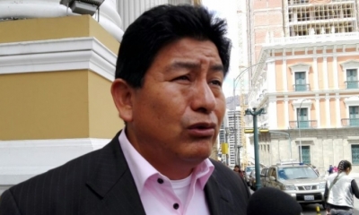 El diputado Édgar Montaño (MAS). 