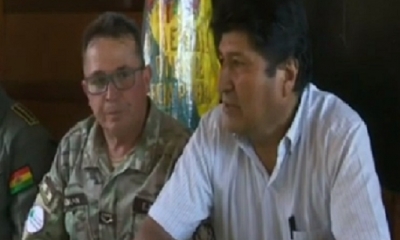Evo Morales en Santa Cruz/Foto. Captura de pantalla