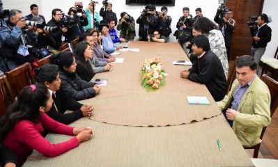 Muy contentos de recibir la visita de nuestras hermanas de la Confederación Nacional de Gremiales.