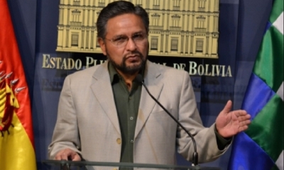 El ministro de la Presidencia, Alfredo Rada
