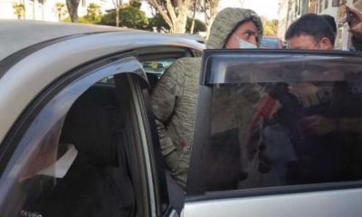 Fabio Bascopé al momento de su arresto. | El Deber
