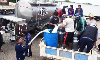 Productores de leche de Cochabamba.