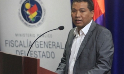 El fiscal de distrito de Santa Cruz, Feddy Larrea