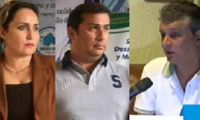 Mayerling Castedo, Alex Ferrier y Ernesto Suárez/Foto. Kandire 