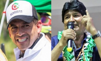 Luis Fernando Camacho y Evo Morales 