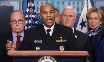 El director de Salud Pública de EE.UU., Jerome Adams