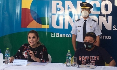 La presidenta Jeanine Áñez