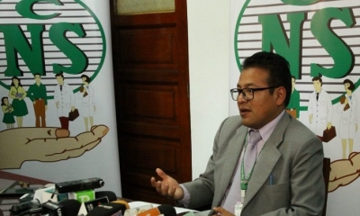 El gerente de la Caja Nacional de Salud (CNS), Juan Carlos Meneses