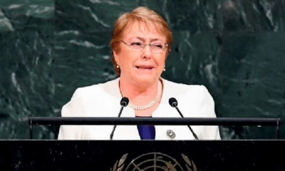 Michelle Bachelet, alta comisionada de la ONU para los derechos humanos.