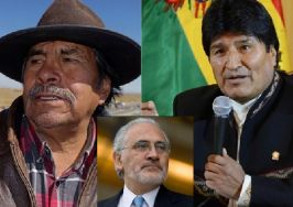 Felipe Quispe, Carlos Mesa y Evo Morales