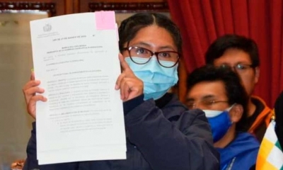 Eva Copa, presidenta del Senado Nacional. | Erbol