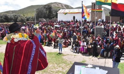 El Vicepresidente del Estado Plurinacional de Bolivia, David Choquehuanca