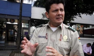 El comandante departamental de la Policía de Santa Cruz, Alfonso Siles