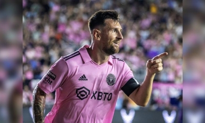 El atacante argentino Lionel Messi, con la camiseta de Inter Miami. | Agencias