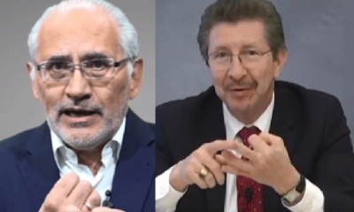 Carlos Mesa y Carlos Sánchez Berzaín/Foto. Kandire