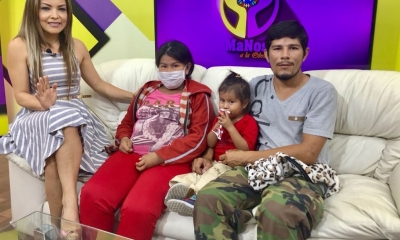 Bilma Candia, con uno de sus más de 60 casos que atendió su programa/Foto. BC