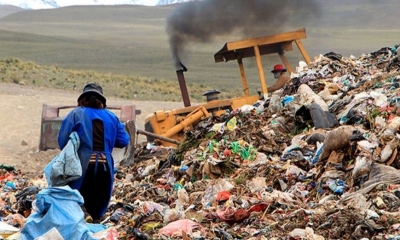 La ciudad de El Alto genera, aproximadamente, 600 toneladas de residuos sólidos por día.