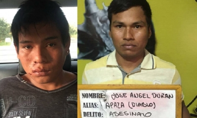 El loquito y El Diablo fueron capturados luego de un operativo policial/Foto. Producción Kandire 