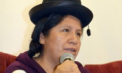 Maria Eugenia Choque, presidenta del TSE/Foto. RRSS