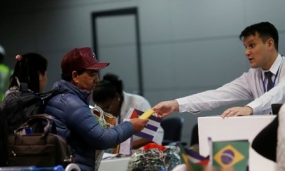 Médicos cubanos que formaban parte del programa 