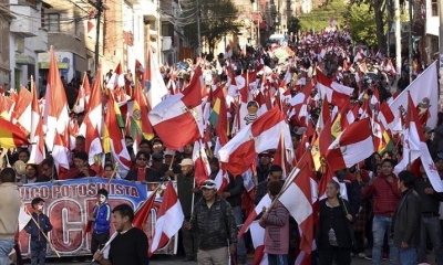 Movilizaciones en Potosí en 2019. FOTO archivo | APG
