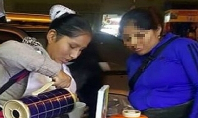 Vendedora peruana crea ingenioso sistema para salir a vender con su bebé 