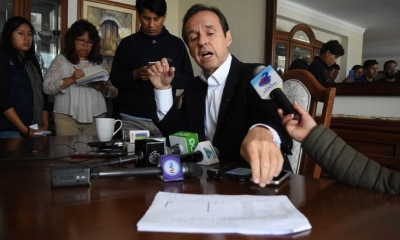 El candidato presidencial por Libre 21, Jorge Tuto Quiroga.