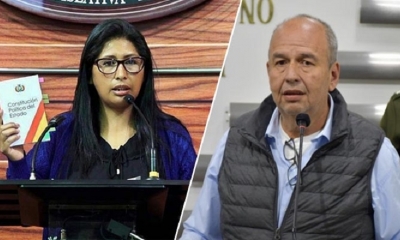 Eva Copa y Arturo Murillo