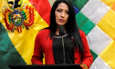 Wilma Alanoca, Ministra de Culturas/Foto. RRSS