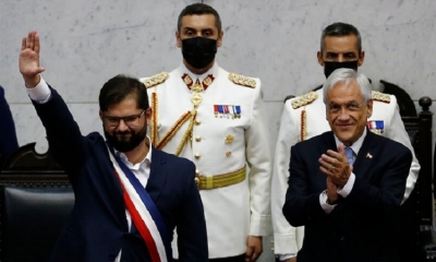 Gabriel Boric se convierte este viernes en el presidente más joven de la historia de Chile.