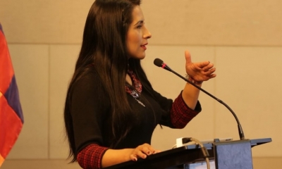 Wilma Alanoca, Ministra de Culturas/Foto. MCYT