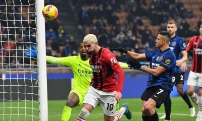 Inter-Milán fue un clásico muy caliente.
