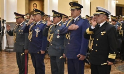 Así se posesionó el Alto Mando Militar/Foto. ABI