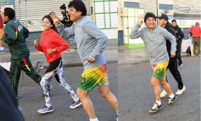Evo Morales y su hija Evaliz/Foto. MC