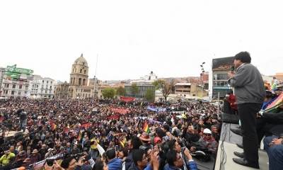 El presidente Evo Morales