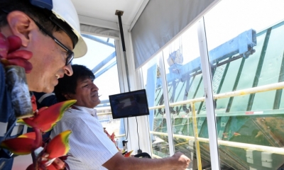 Evo Morales en el ingenio San Buenaventura/Foto. ABI