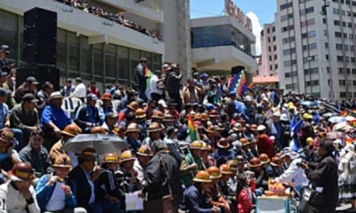 Los sectores sociales protestan en las calles/Foto. BTV