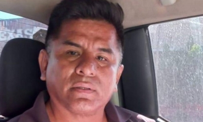 Erick Fuentes, el dirigente detenido este sábado.