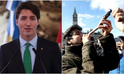 Un día antes del anuncio de Trudeau, el Parlamente canadiense aprobó la legalización de la marihuana. 