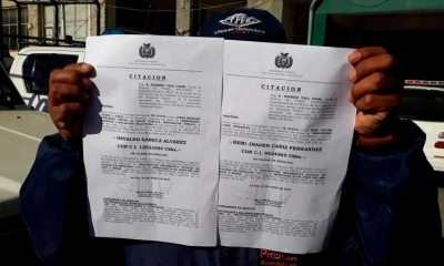 Los tres detenidos están en la FELCC de La Paz. Foto: ERBOL.