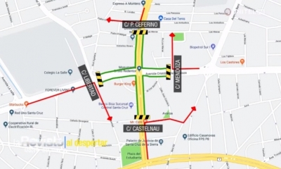 Desde la 10 de mañana se cerraron las vías/Foto. Captura de pantalla
