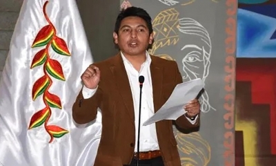 El viceministro de Coordinación y Gestión Gubernamental, Israel Alanoca