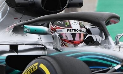Lewis Hamilton, en el GP de China. Foto: AFP